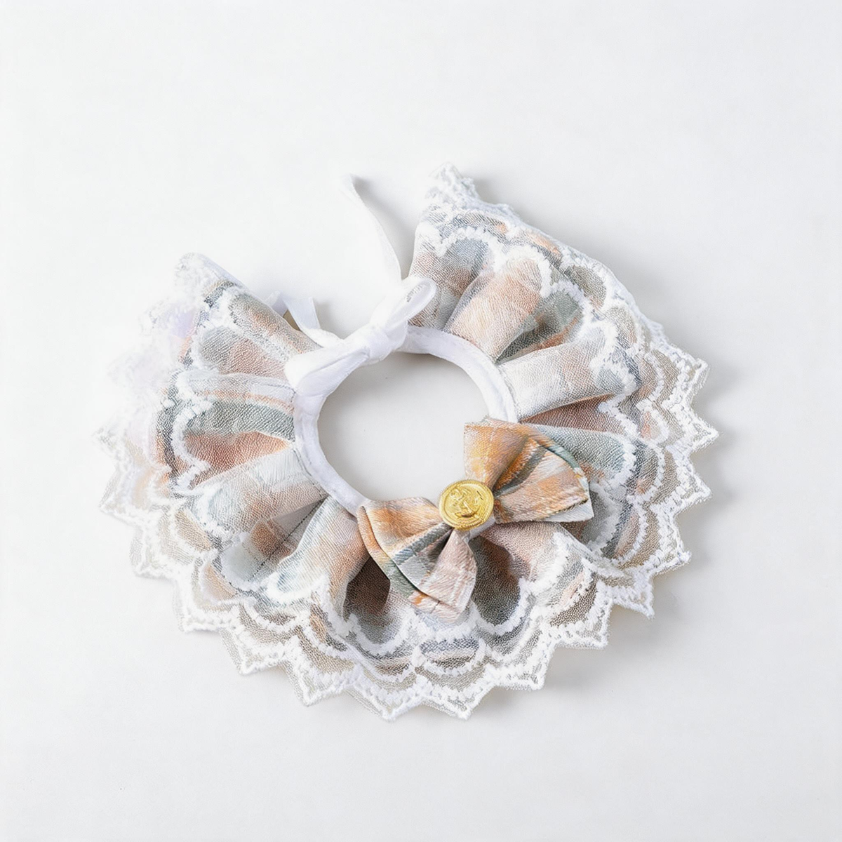 Princess Lace Bow Tie Collar